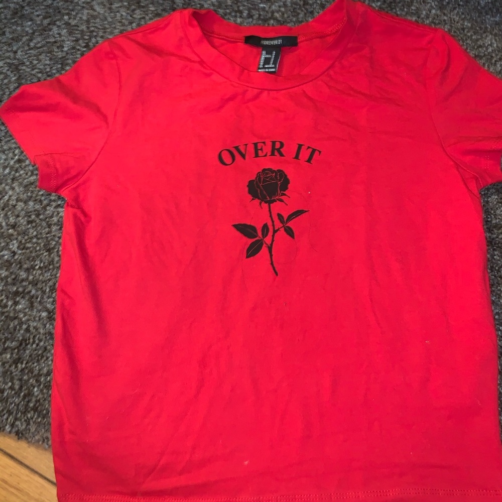 Red forever 21 shirt for woman size small